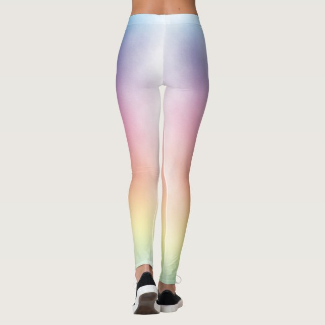 Leggings de lavage arc-en-ciel défraîchi (Dos)