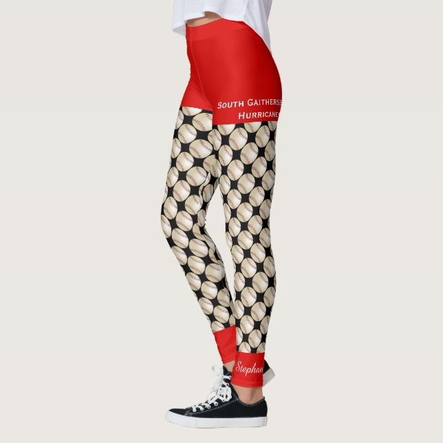 Leggings de l'équipe de baseball avec faux short r (Gauche)