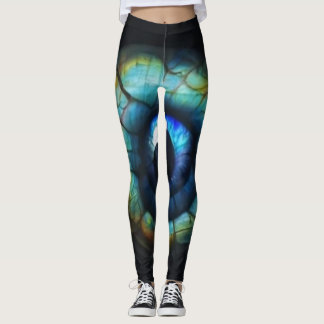 Leggings de l'oeil du dragon bleu