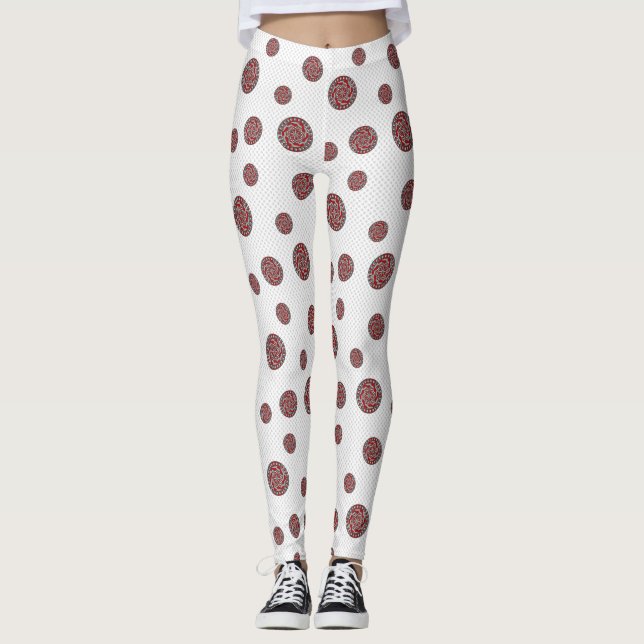Leggings de machines rouges (Devant)