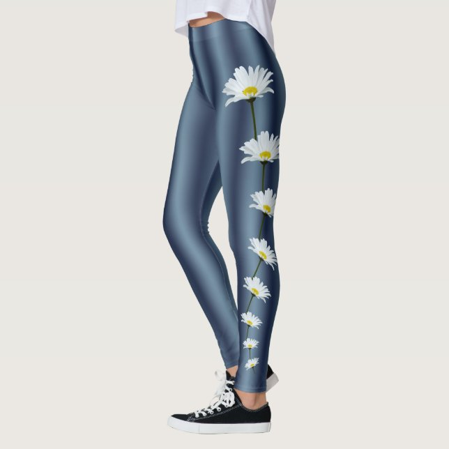 Leggings de marguerite Blanc Daisy Stretchy Pants (Gauche)