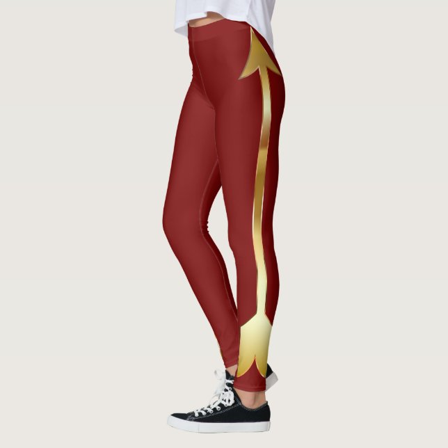 Leggings de maroon Gold Arrow (Gauche)