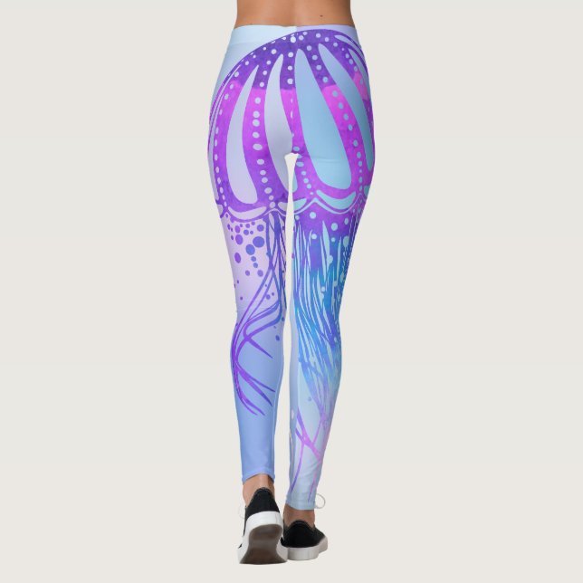 Leggings de méduses psychédéliques (Dos)