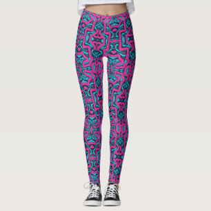 Leggings de Miami Street Vibes : Graffiti flashy e