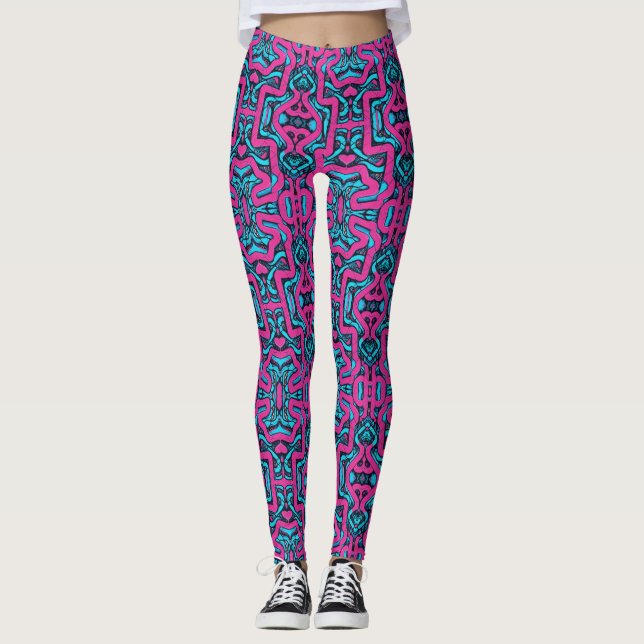 Leggings de Miami Street Vibes : Graffiti flashy e (Devant)