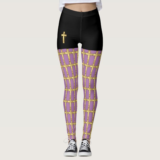 Leggings de mode Christian Cross Pop (Devant)