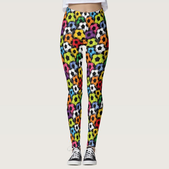 Leggings de mode de la pop de football (Devant)
