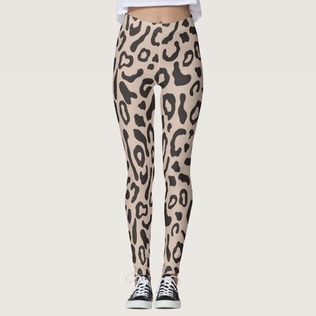 Leggings de mode féminine poster de animal (Devant)