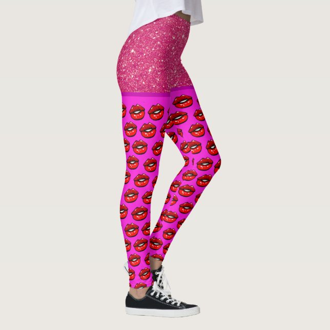 Leggings de mode LIPS (Droite)