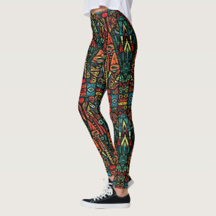 Leggings de mode Pop Abstrait Extraordinaire