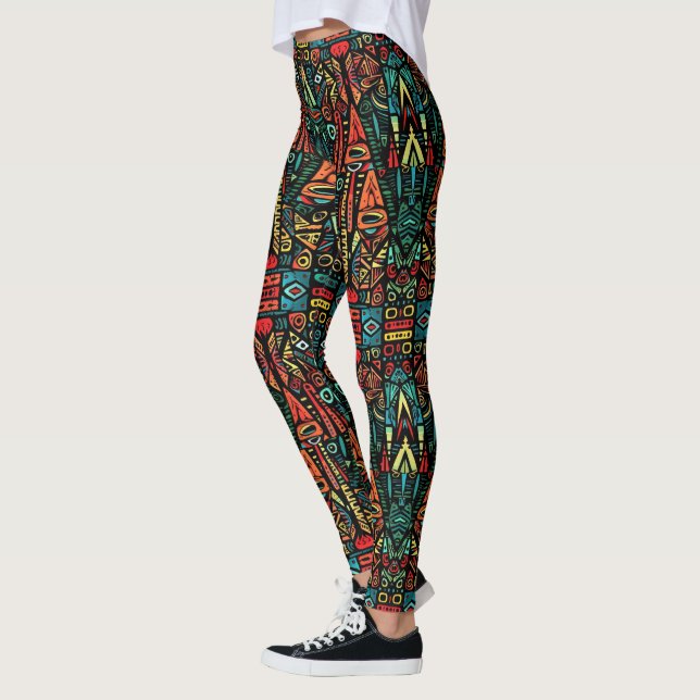 Leggings de mode Pop Abstrait Extraordinaire (Gauche)