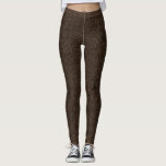 Leggings de Motif Tiki Vintage Brown et noir<br><div class="desc">Leggings de Motif Tiki Vintage Brown et noir</div>