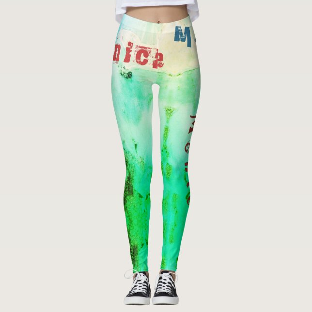 Leggings de nature de nom personnalisé (Devant)