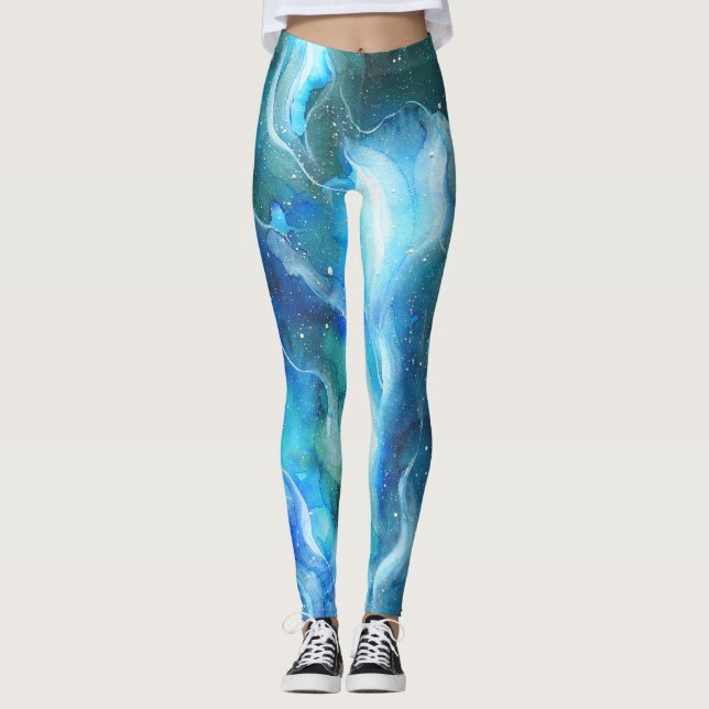 Leggings de Nébula Bleue (Devant)