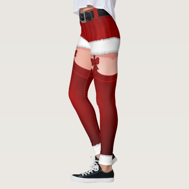 Leggings de Noël Drôle Bas Costume Pantalons (Gauche)