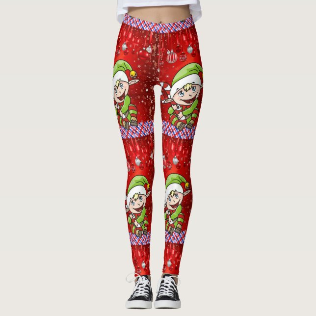 Leggings de Noël, Elfe (Devant)