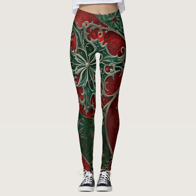 Leggings de Noël gothique (Devant)