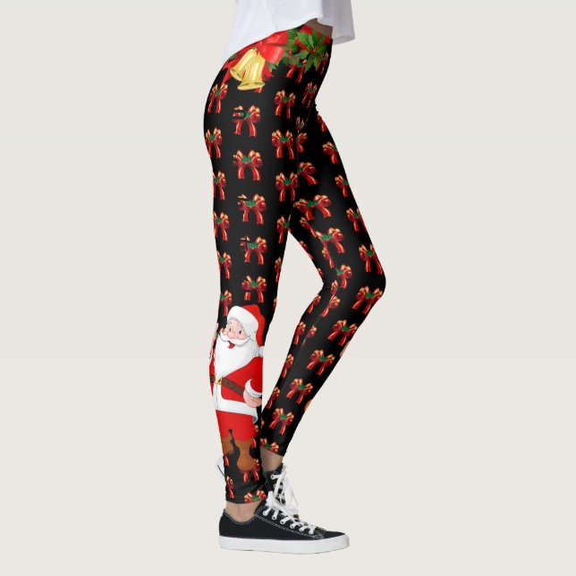 Leggings de Noël Père Noël Personnaliser Choisir l (Droite)