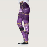 Leggings de Parties scintillant d'or violet avec n<br><div class="desc">Leggings avec Agate Violet Parties scintillant or Geode Nom personnalisé Marbre étincelant Anniversaire - Anniversaire ou Mariage Cadeau / Fournisseur - Ajouter votre nom - Texte ou supprimer - Faire votre cadeau spécial - Redimensionner et déplacer ou ajouter du texte / des éléments avec outil de personnalisation. Conception par MIGNED....</div>
