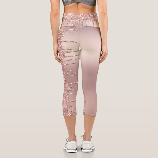 Leggings de Parties scintillant or rose (Verso)