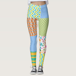 Leggings de Patchwork pour femmes