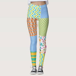 Leggings de Patchwork pour femmes