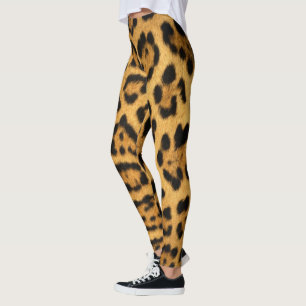 Leggings de peau Faux Jaguar