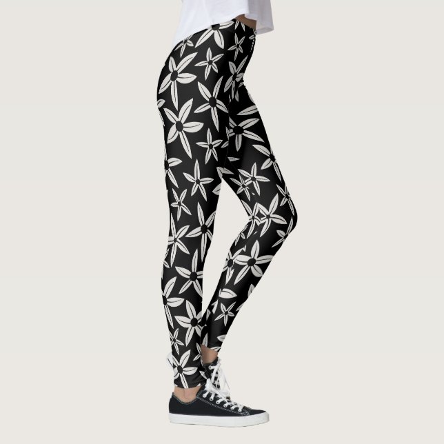 Leggings de printemps noir et blanc (Droite)