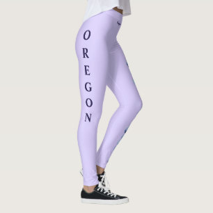 Leggings de raisins d'état de l'Oregon Lavender