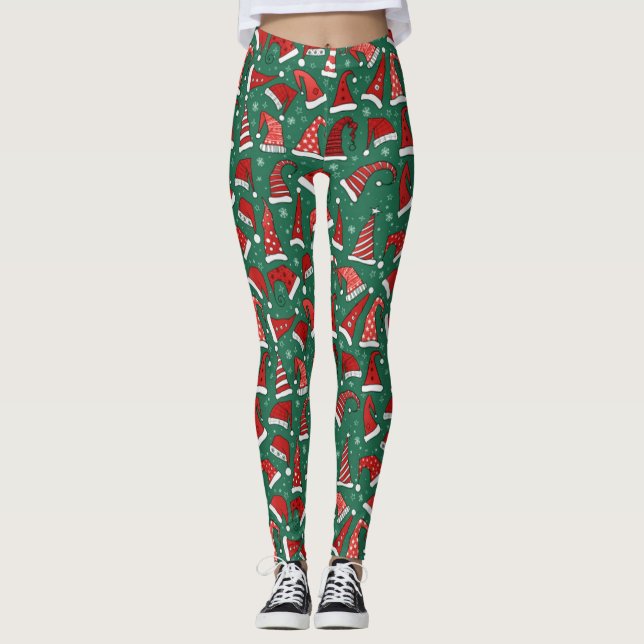 Leggings de Santa Hats (Devant)