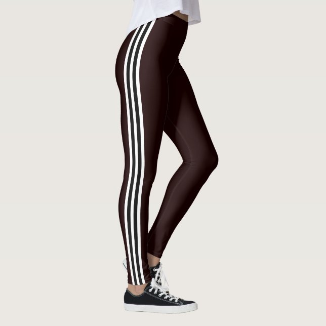 Leggings de sport à rayures latérales Choisissez l (Droite)