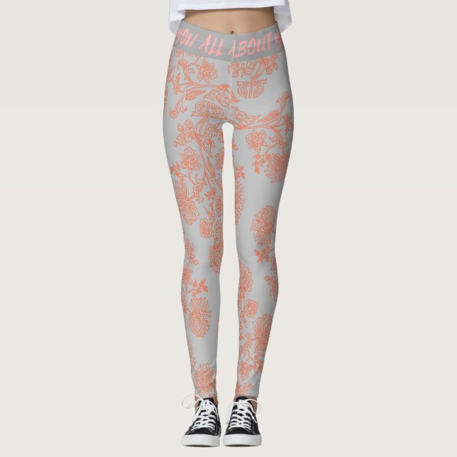 Leggings de sport à taille haute à la mode  (Devant)