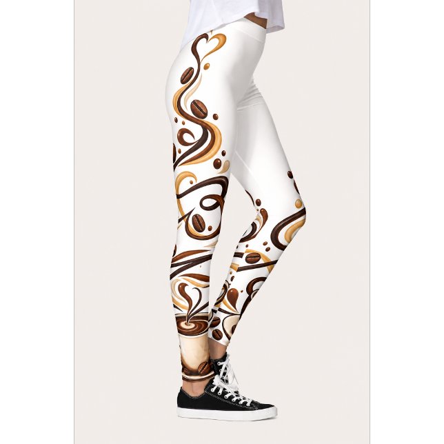 Leggings de sport au café pour femmes (Créateur téléchargé)