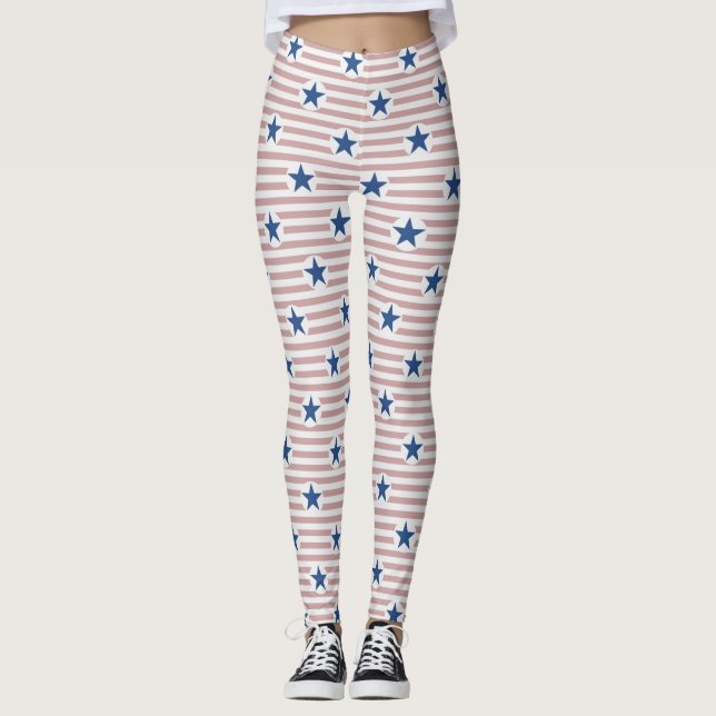 Leggings de style drapeau américain cool (Devant)