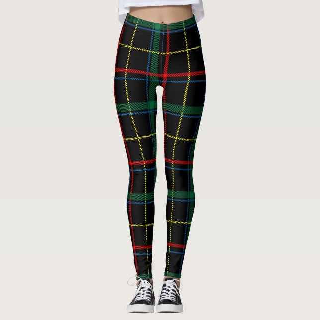 leggings de tartan plaid (Devant)