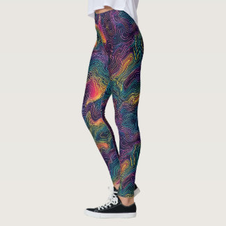 Leggings de topographie cosmique - Amusants