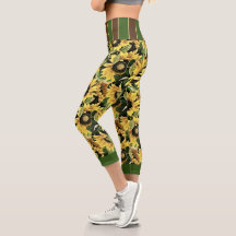 Leggings de tournesol de Capri