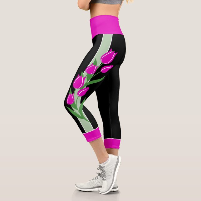Leggings de Tulipe Capri rose (Gauche)