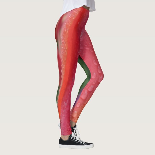 Leggings de tulipe rose/orange (Droite)
