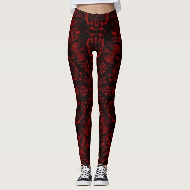 Leggings de vin psychédélique (Devant)