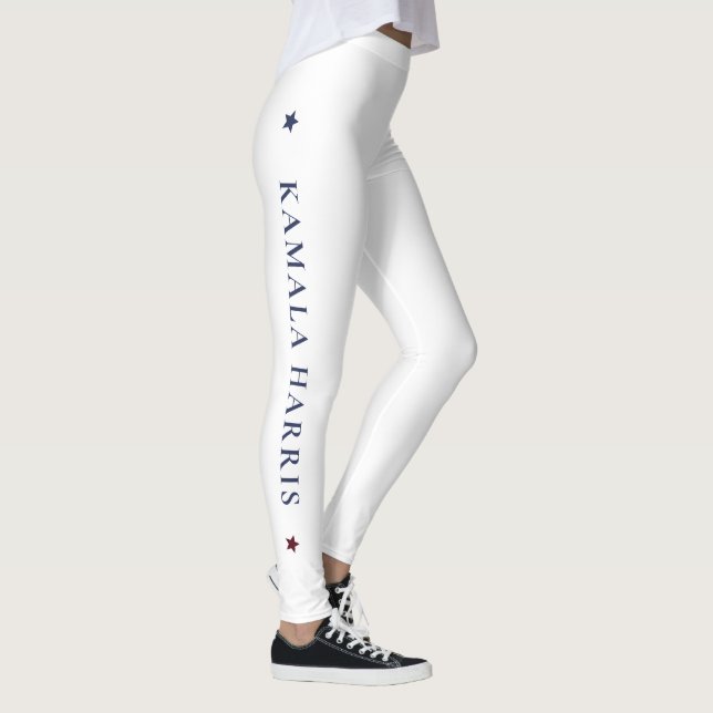 Leggings de Yoga blanc avec Kamala - Walz (Droite)