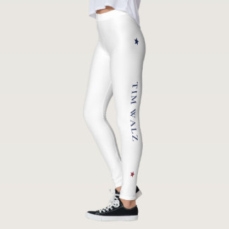 Leggings de yoga Harris-Walz blanc avec étoiles