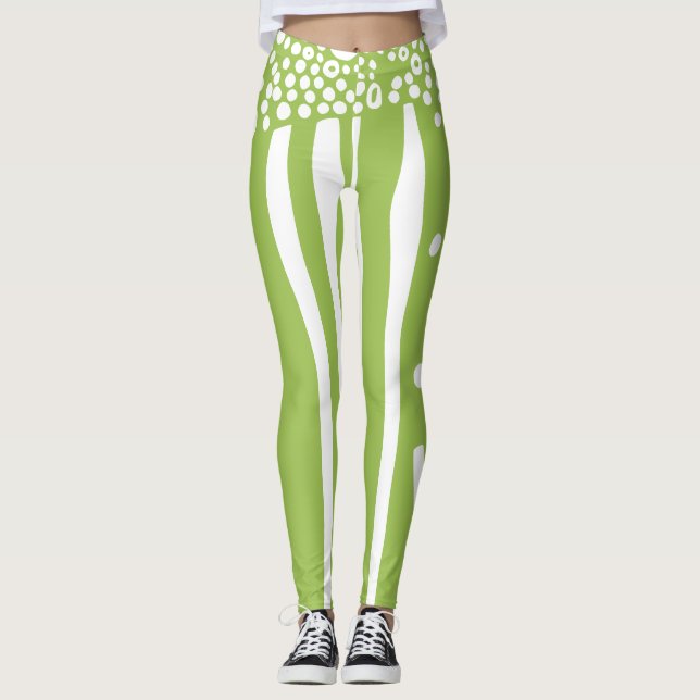 Leggings débit biologique moderne rustique (Devant)