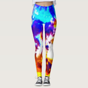 Leggings Debout dans ces Leggings, Jaune, Orange, Bleu
