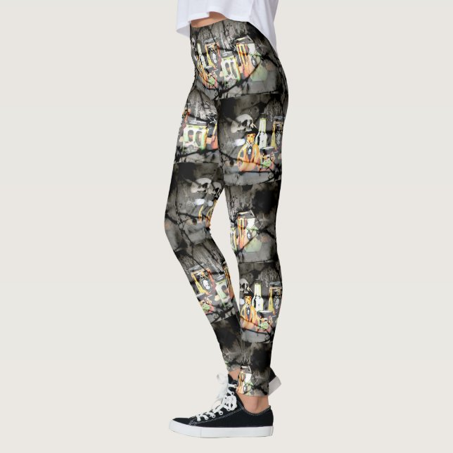 Leggings Décor d'Halloween éffrayant (Gauche)