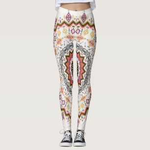 Leggings Décor ethnique : Ornement autochtone Vintage