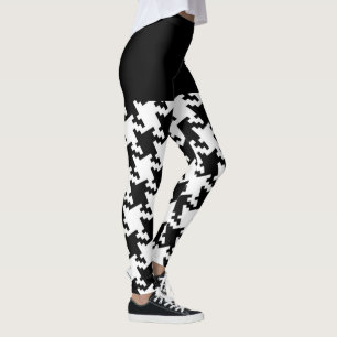 Leggings Décor Motif noir et blanc sur