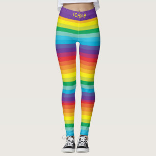 Leggings Décora Kei Couleurs Arc-En-Ciel Clair Écartées