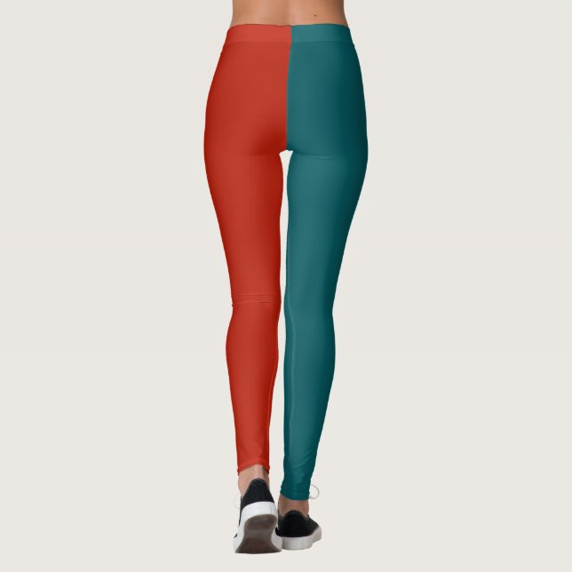 Leggings Décoratif Moitié Et Moitié (Dos)