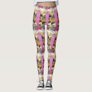 Leggings déesse violette